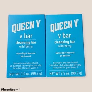 (2) Queen V Cleansing Bar V Bar Wild Berry Soap
